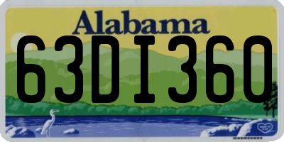 AL license plate 63DI360
