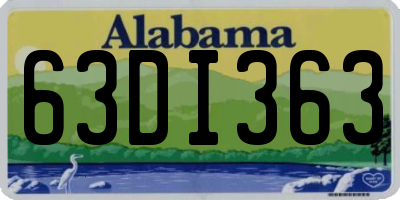AL license plate 63DI363