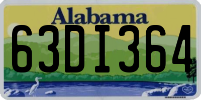 AL license plate 63DI364