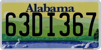 AL license plate 63DI367