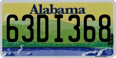 AL license plate 63DI368