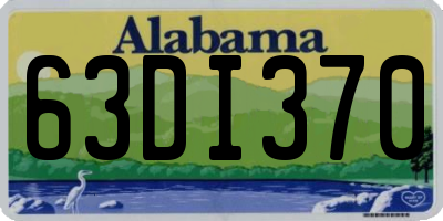 AL license plate 63DI370