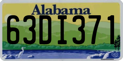 AL license plate 63DI371
