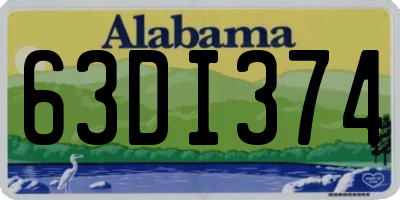 AL license plate 63DI374