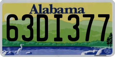 AL license plate 63DI377