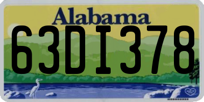 AL license plate 63DI378