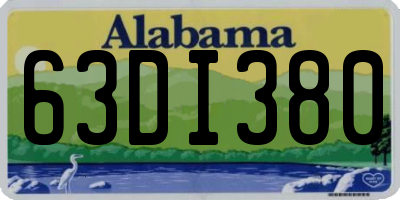 AL license plate 63DI380
