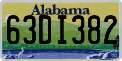 AL license plate 63DI382