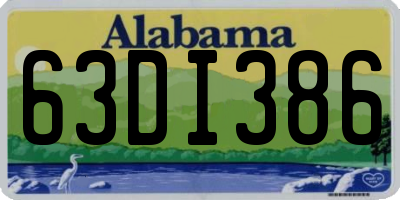 AL license plate 63DI386