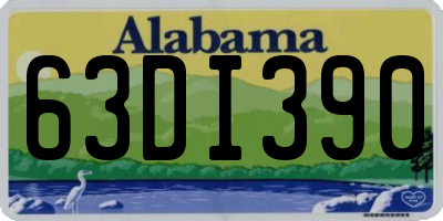 AL license plate 63DI390