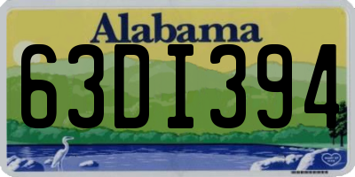 AL license plate 63DI394