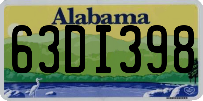 AL license plate 63DI398