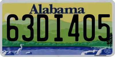 AL license plate 63DI405