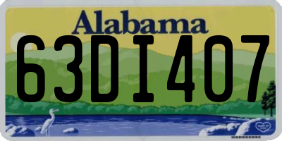 AL license plate 63DI407