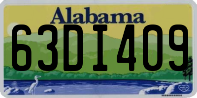 AL license plate 63DI409