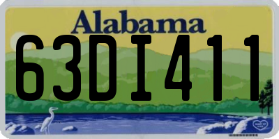 AL license plate 63DI411