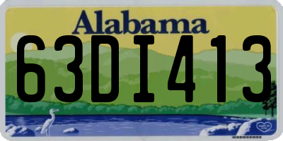 AL license plate 63DI413
