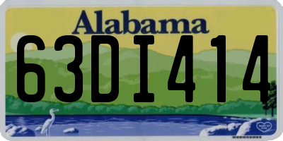 AL license plate 63DI414