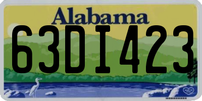 AL license plate 63DI423
