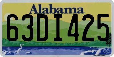 AL license plate 63DI425