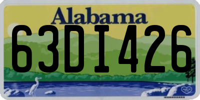 AL license plate 63DI426