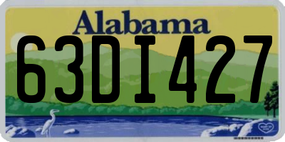 AL license plate 63DI427