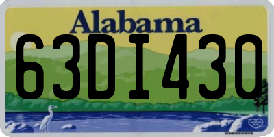 AL license plate 63DI430