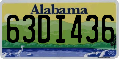 AL license plate 63DI436