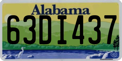 AL license plate 63DI437