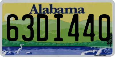 AL license plate 63DI440