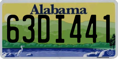AL license plate 63DI441