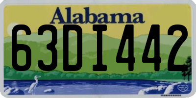 AL license plate 63DI442