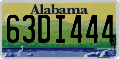 AL license plate 63DI444