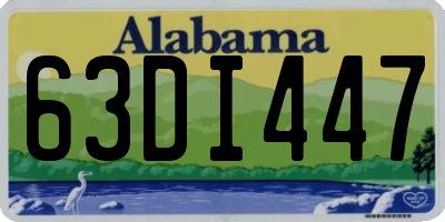 AL license plate 63DI447