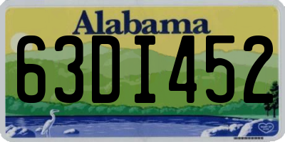 AL license plate 63DI452