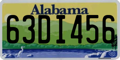 AL license plate 63DI456