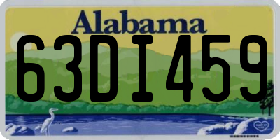 AL license plate 63DI459