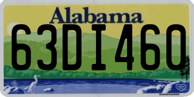 AL license plate 63DI460