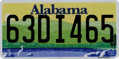 AL license plate 63DI465