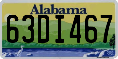 AL license plate 63DI467