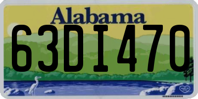 AL license plate 63DI470
