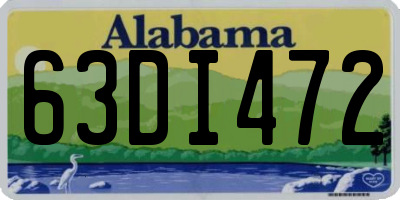 AL license plate 63DI472