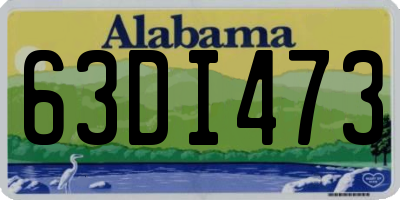 AL license plate 63DI473