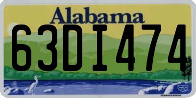 AL license plate 63DI474