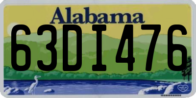 AL license plate 63DI476
