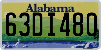 AL license plate 63DI480