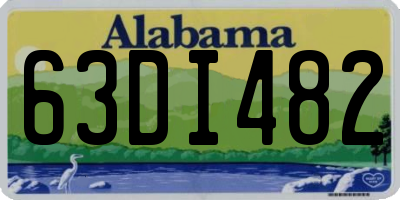 AL license plate 63DI482