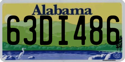 AL license plate 63DI486