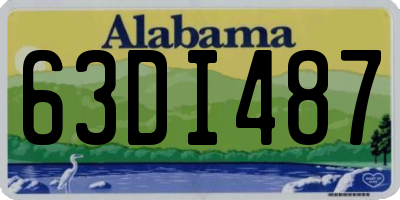 AL license plate 63DI487