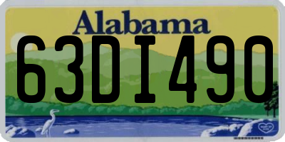 AL license plate 63DI490